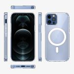Transparent FCC Qi 4mm Induction Magnetic Phone Case For IPhone12