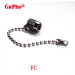 Female Anti Loss Fiber Optic Dust Cap Custmoized With Metal Chain