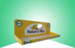Glossy Yellow Cardboard Trays/ PDQ Display Promoting Medicine & Healthcare