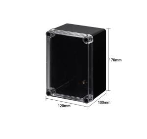 Wholesale Clear Lid Black Base Plastic Screws IP66 Plastic Watertight Junction Seal Box 170*120*100mm from china suppliers