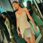 Backless Halter Neck Strap Backless 76cm Sexy Women Dresses