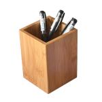 Multi Purpose Bamboo Wood Desk Pen Pencil Holder Stand Pencil Cup Pot Desk