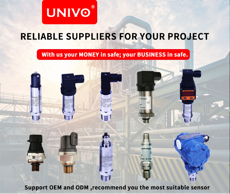 UNIVO UBST-20HTY Pressure Temperature Sensor Transmitter for Customizable Hydrogen System