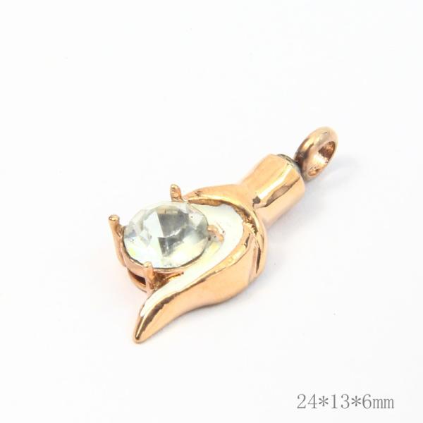Fashion New Unique Design Stainless Steel Perfume Bottle Chain Necklace Pendant