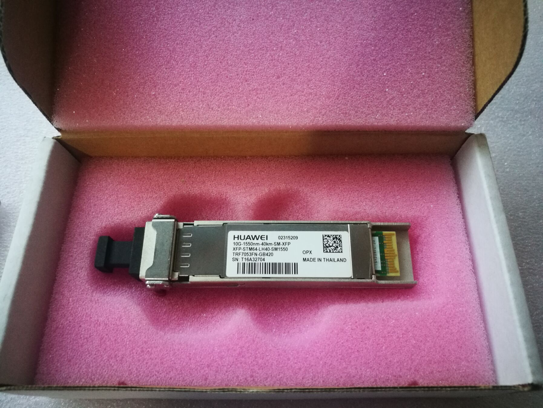 Original 10G-1550nm-40km-SM-XFP STM64-LH40-SM1550 02315209