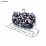 Style Evening Bag Handmade Bags Spherical Round Beaded Flowers Ladies Peal Party
