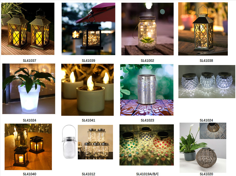 Solar Lantern LED Solar Lights Outdoor, Hanging Lanterns Solar Powered with Handle, Waterproof Flickering Flameless Candle Mission Lights for Table Garden Patio