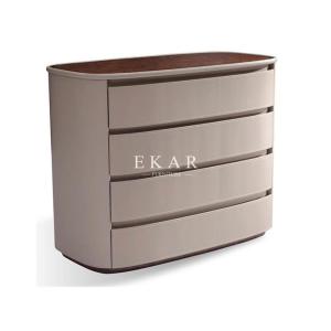 Wholesale High End British Style Modern Leather 4 Drawer Chest from china suppliers