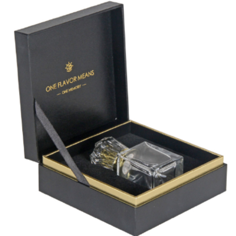 Flexo Printing Magnetic Flip Perfume Packaging Box Velvet Flocking