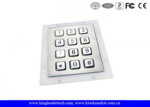 Wholesale 3×4 Matrix Metal Numeric Keypad 12 Backlit SS Keys Panel Mount from china suppliers
