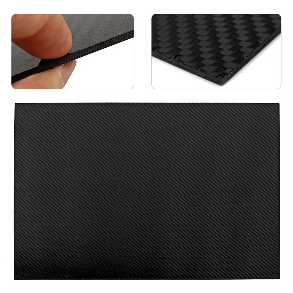 High Tensile Strength 3K Carbon Fiber Sheet 8mm For Robotics