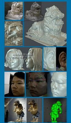 Human 3D scanner, handheld 3D scanners, large object 3D camera