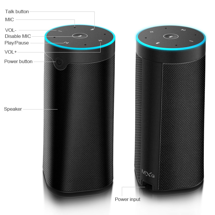 Wireless Voice Controlled Smart WIFI Speaker Black Or Customized Color
