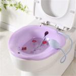 Universal Folding Sitz Bath Squat Free Toilet Seat - Designed for Perineal