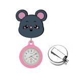Silicone Nurse Watches Cute Rabbit FOB Pocket Nurse Watch Medical Stretchable
