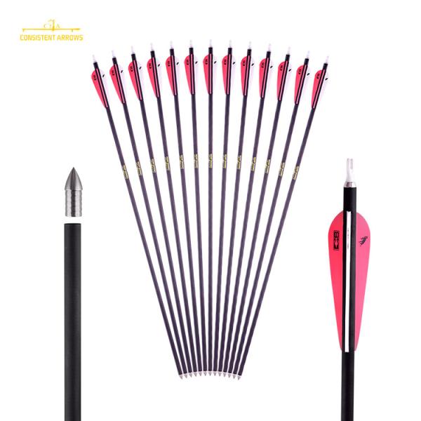 (ID .386”/9.8MM) 27/64”Edge shafts Spine250/300/350 straightness.003-.001” 3d