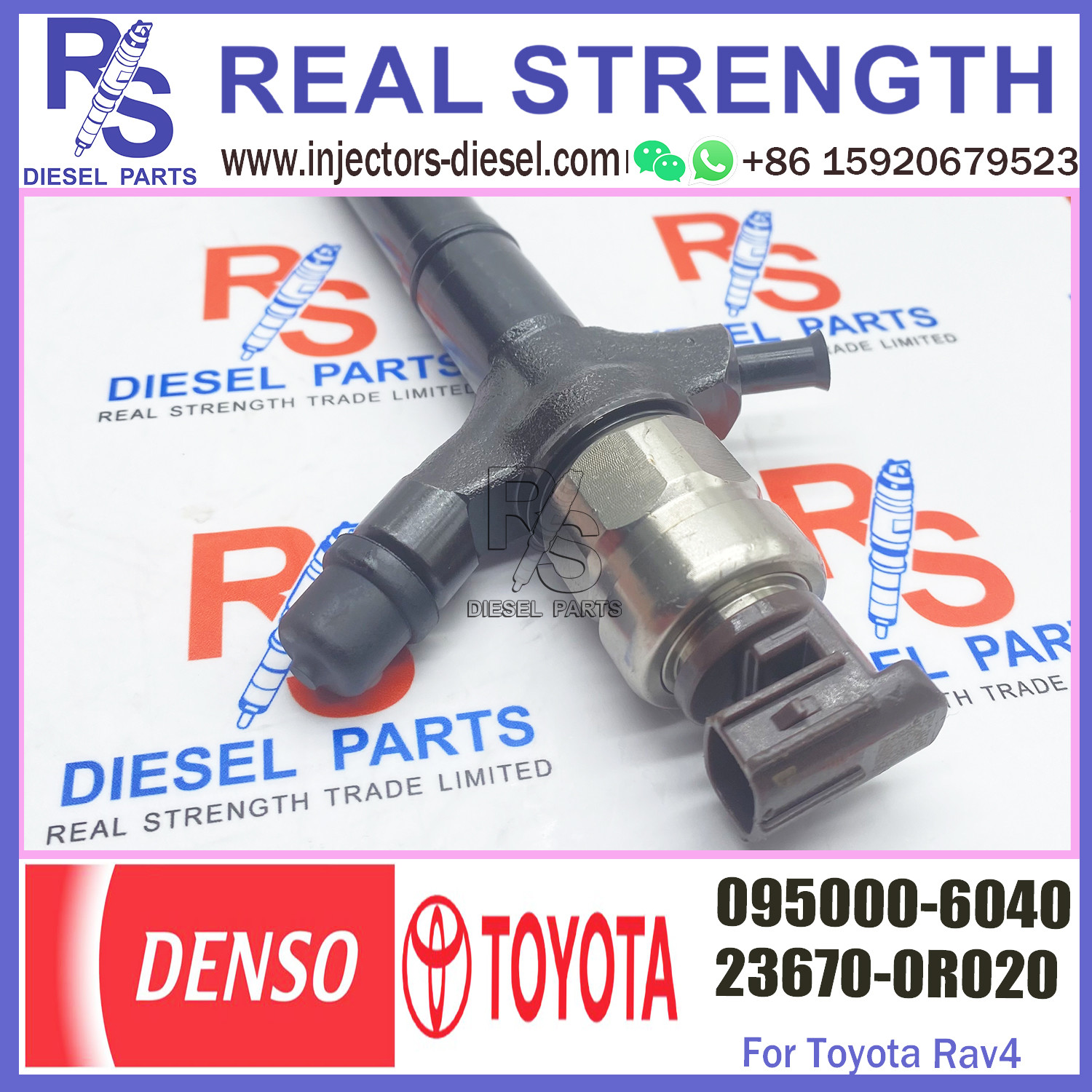 diesel fuel engine injector 095000-6040 23670-0R020 for engine high pressure pump engine injection injector 095000-6040