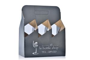 Wholesale OEM Cardboard Corrugated Shipping Box 6 Bottle Kraft Beer Carry Crate Printing from china suppliers