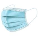 Anti Dust Disposable Non Woven Face Mask Blue Color Help Limit Germs Spread