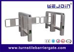 Passage Controlled Access Turnstiles Swing Barrier Gate In Stainless Steel