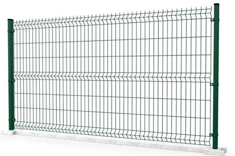 Garden 3d Bending Fence , 3mm Pvc Coated Welded Wire Fence 50x100mm