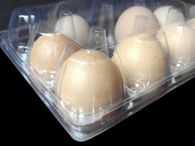 Folding 0.4mm 30 Cells Plastic Blister Packaging Non Toxic Polymer Egg Holder Tray