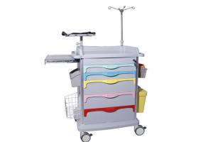Wholesale Luxury Patent Medical Trolley ABS Plastic Cart Hospital Emergency Functional Trolley  (ALS-ET001) from china suppliers