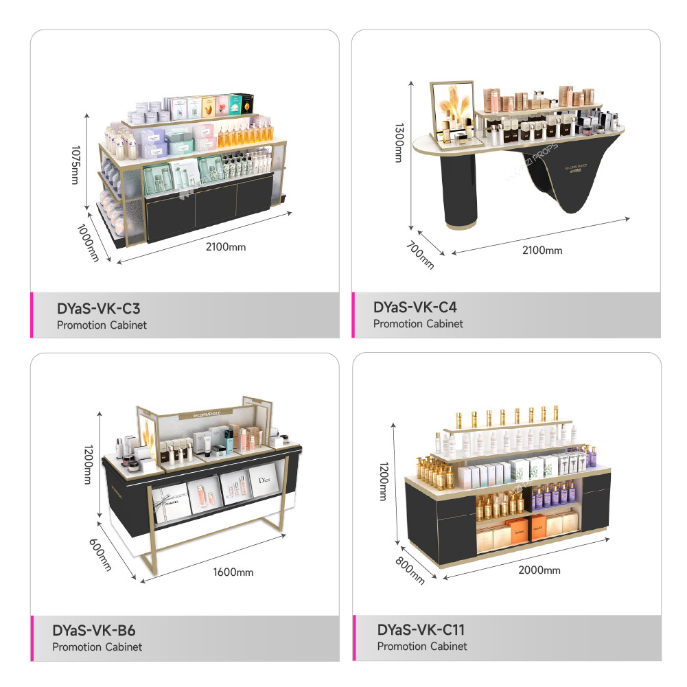 Perfume Display Showcase Hot Selling Products Promotion Skincare Display Rack for Cosmetic Shop Interior Design