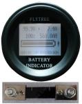 100V200A Round Coulometer lithium LiFePO4 battery real capacity LCD electric
