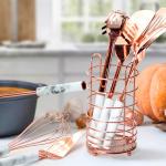 7 Pcs Cooking Utensils Set Stainless Steel Heat Resistant Rose Gold Kitchen