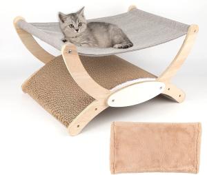 Wholesale Cat'S Nest Wooden Cat Bed Swing Cat Rocker Chair All Seasons Removable And Washable Cat'S Bed Cat'S Scratch Board from china suppliers