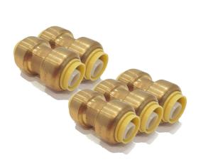 Wholesale CNC Half Inch Brass Coupling , ASSE 1061 Brass Pipe Coupling from china suppliers