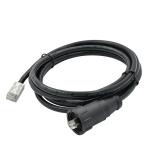 Screw Lock 8P8C Rj45 Watertight Ethernet Connector Outdoor Straight Black Mould