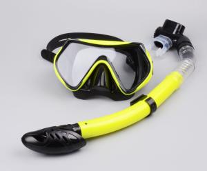 Wholesale Diving equipment silicone diving mask set of underwater ventilation pipeDiving mask + snorkel from china suppliers