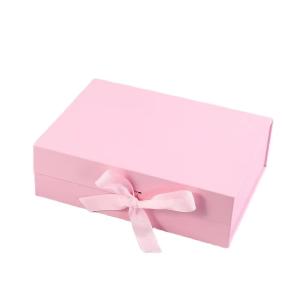 Wholesale Custom Logo Size Luxury Magnetic Flip Wig Cosmetic Packaging Gift Box With Ribbon Magnetic Closure from china suppliers