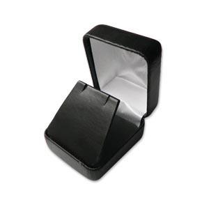 Wholesale Charming Black Small Leather Jewelry Box Silk Screen Printing For Earring Storaging from china suppliers