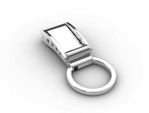 Wholesale Tagor Jewelry Top Quality Trendy Classic Men's Gift 316L Stainless Steel Key Chains ADK18 from china suppliers