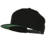 Blank Acrylic Wool Snapback Baseball Caps Woven Label 7 Hole Plastic Closure