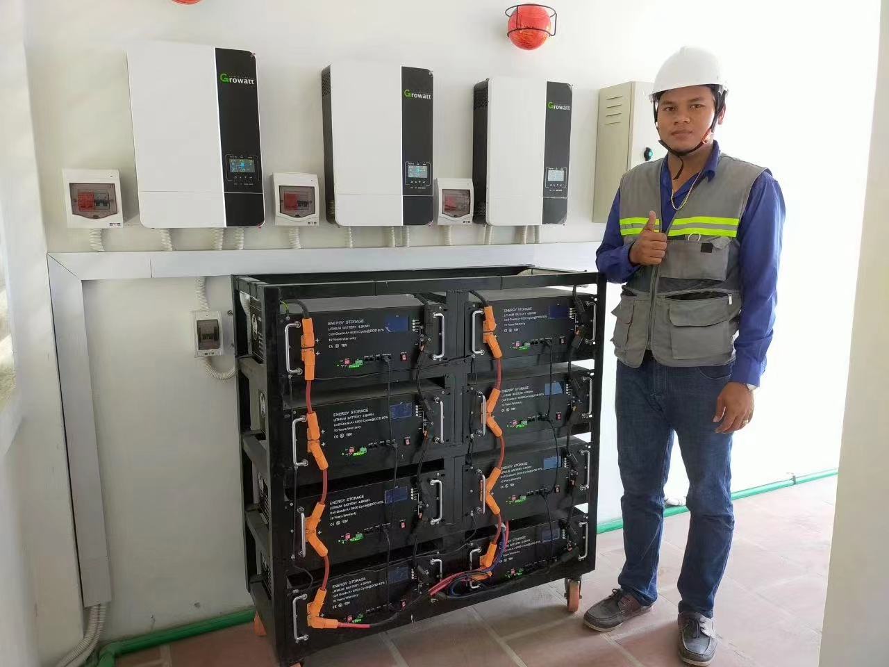 High quality large capacity CATL Prismatic Cabinet lithium ion battery 51.2V 200AH for solar power