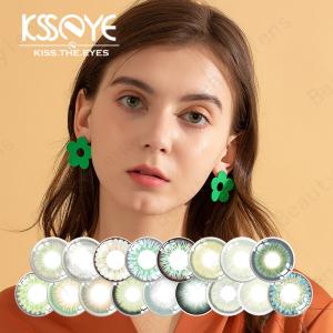 Wholesale OEM Tinted Hazel Green Contacts Tri Color Lenses For Big Eyes from china suppliers