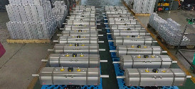 180 degree three position pneumatic actuator for valve