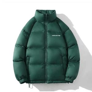 Wholesale OEM Custom Embroidered Warm Thicken Bubble Mens The Winter Down Coats High Quality Quilted Padded Down Puffer Jacket for Men from china suppliers