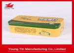 Silver Empty Rectangle Printed Tin Boxes 0.23mm Steel Metal Tinplate Food