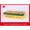 Buy cheap Silver Empty Rectangle Printed Tin Boxes 0.23mm Steel Metal Tinplate Food from wholesalers