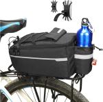 Bike Rear Rack Bag 10L Insulated Bike Trunk Cooler Reflective Bicycle Rear Seat