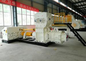 China Semi Automatic Block Making plant Machine small model Vacuum Extruder For Clay Mud Soil Fly Ash blocks on sale