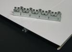 Perforated Beveled S - shaped Aluminium Strip Ceiling , Acoustic Suspended