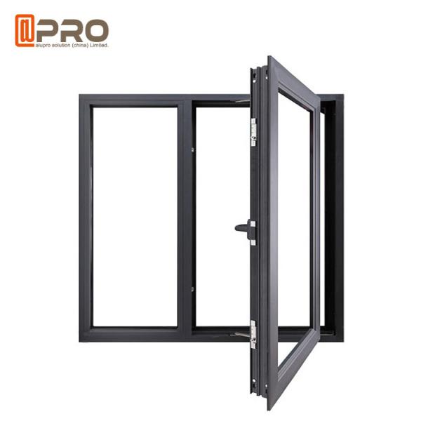 Contemporary Aluminum Casement Windows With Security Wire Mesh ISO9001 CASEMENT