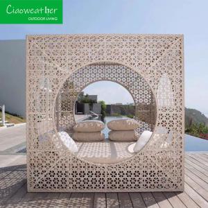 Wholesale Pool Lying Sun Lounger Bed Aluminum Frame Garden Club Rattan Daybed for Resort Beach Outdoor Furniture from china suppliers
