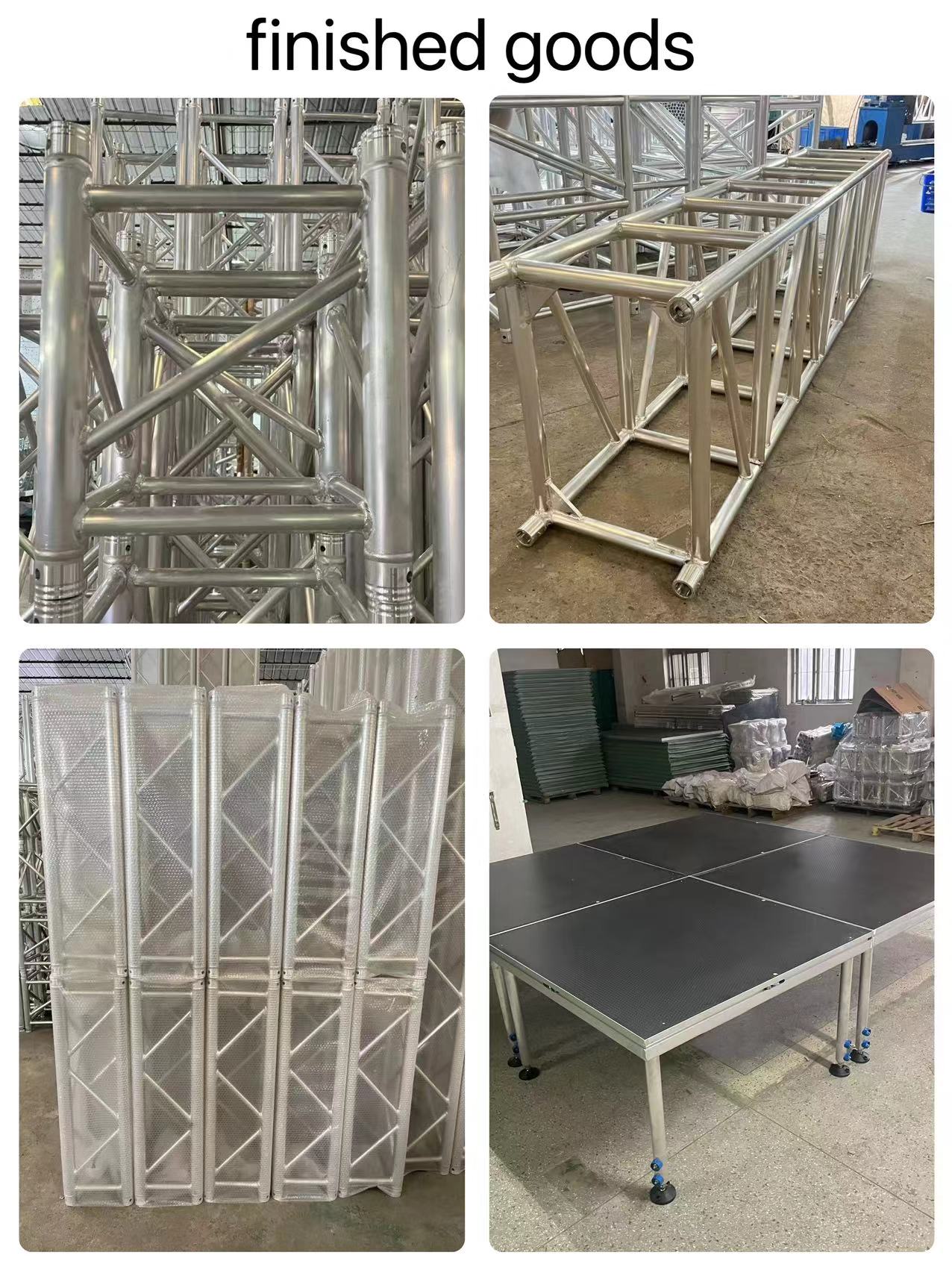 High Strength Aluminum Bolt Truss , Trade Show Booth Truss Displays